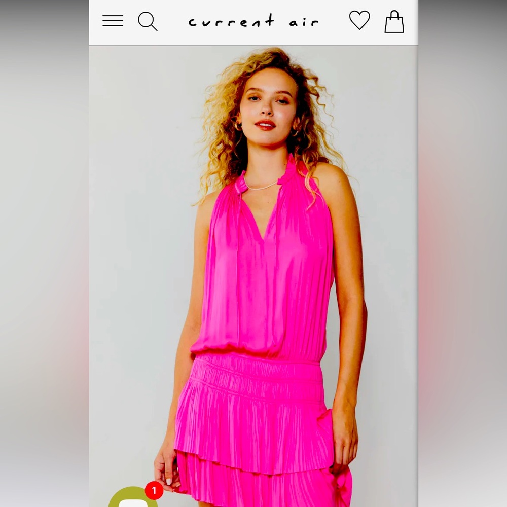 Current air, Cara pleated mini dress